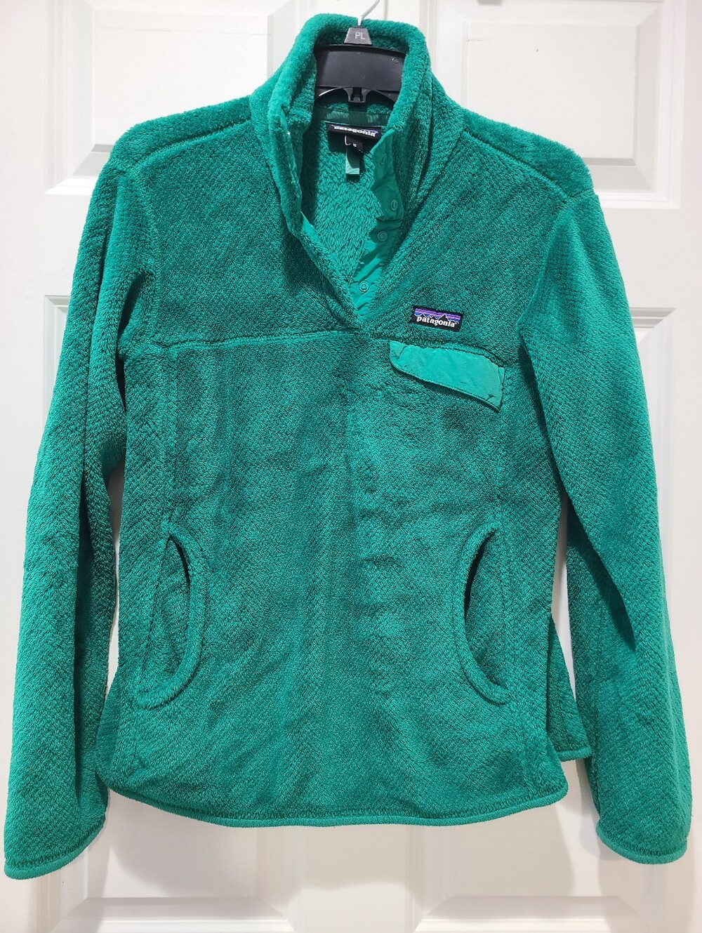 Patagonia Re-Tool Quarter Snap Emerald Green Fleece Pullover Med